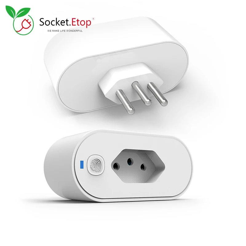 

Brazil Socket Plug Tuya Wifi/Zigbee Socket Adaptador De Soquete Inteligente 16A Smart Life App control Alexa Google Home Vioce