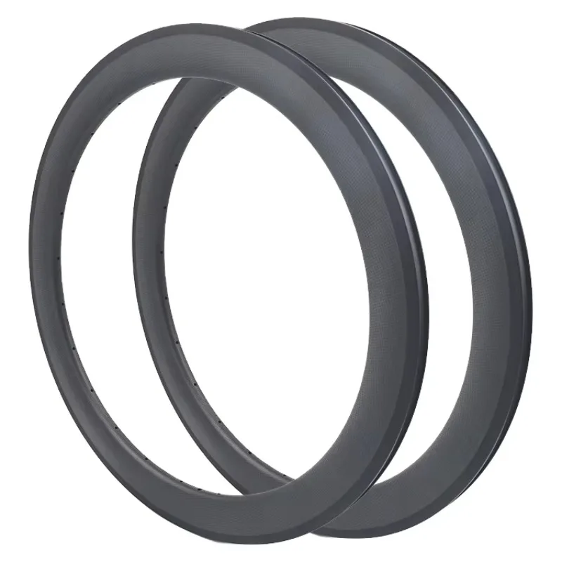 

650C 23mm Wide 50mm Depth Full Carbon Fiber Road Bike Rims Clincher V Brake 16-32H