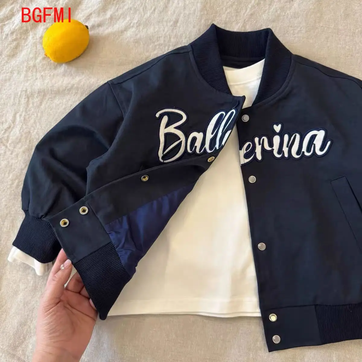 Children's Spring Autumn Windbreaker Jacket Tops for Boys & Girls Korean Baseball Jersey Letter Coats 2-11Y Kids Outerwear