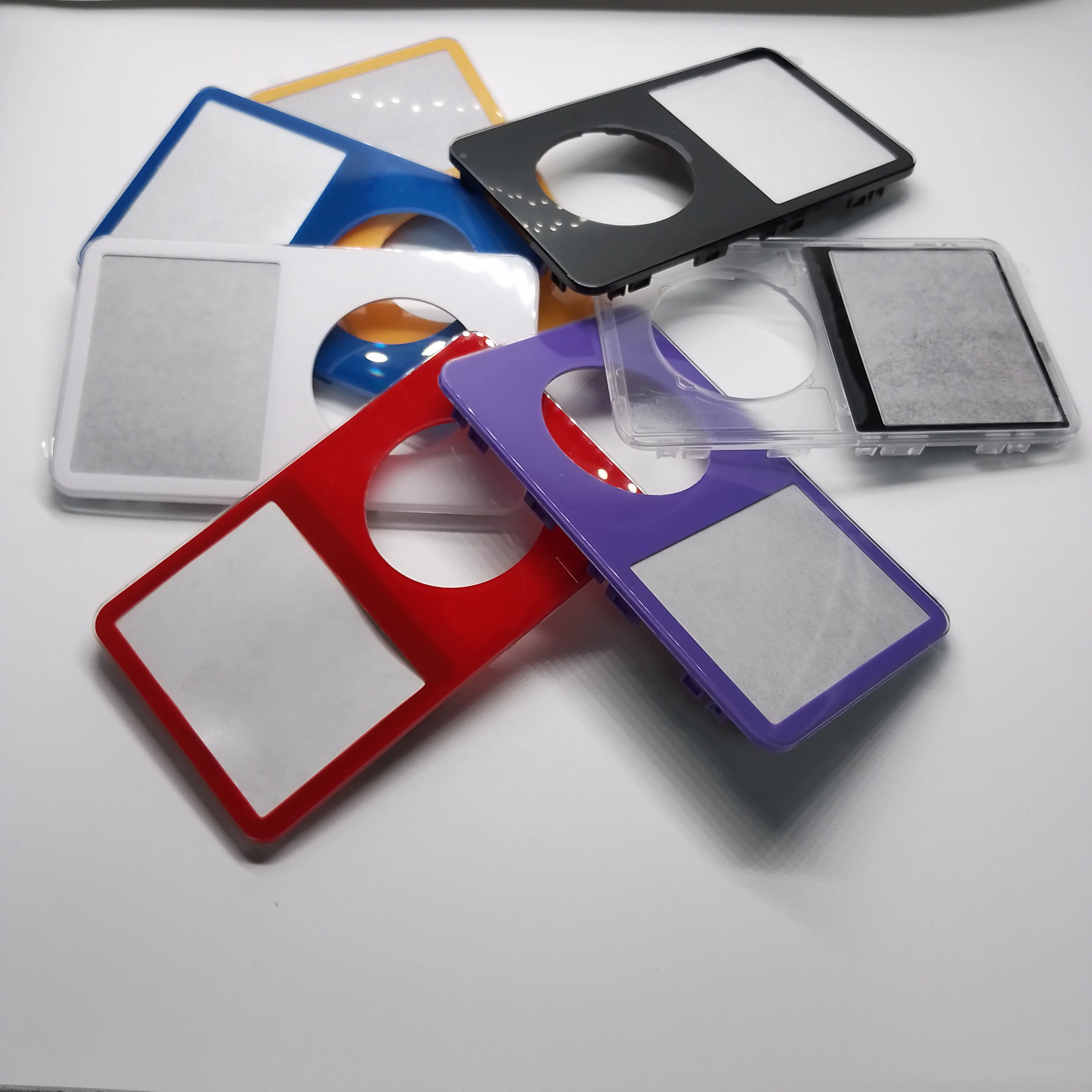 Сменный передний чехол/передняя крышка для iPod Video 5/5,5, 30 ГБ/60 ГБ/80 ГБ, черный, синий, красный, фиолетовый, белый, прозрачный