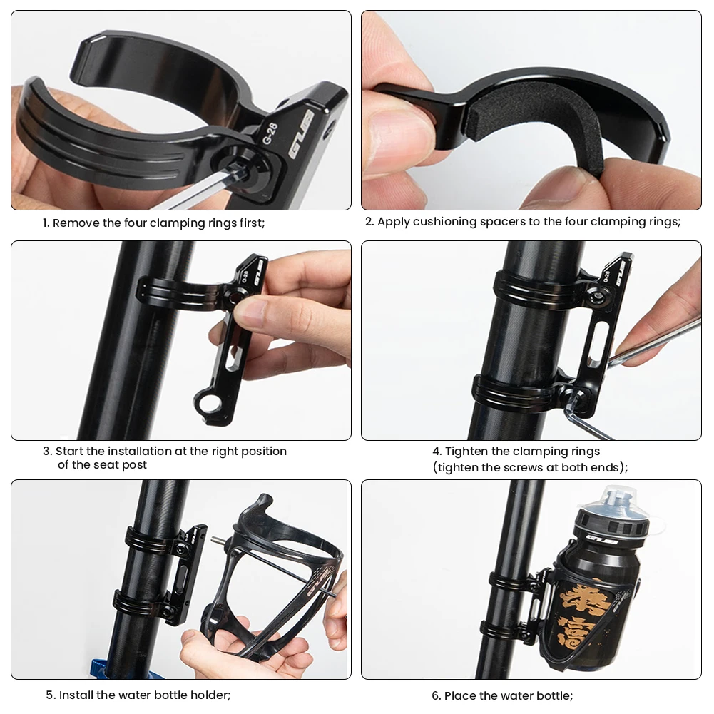

Aluminum Alloy Bicycle Water Bottle Holder Adapter Quick Release Water Bottle Cage Holder Mount Adapter for Kettle Holder
