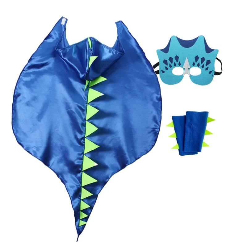 Costume da dinosauro Cape Child Costume Dragon Dress Up Girls Boys Halloween Purim Costume per bomboniere per feste di compleanno