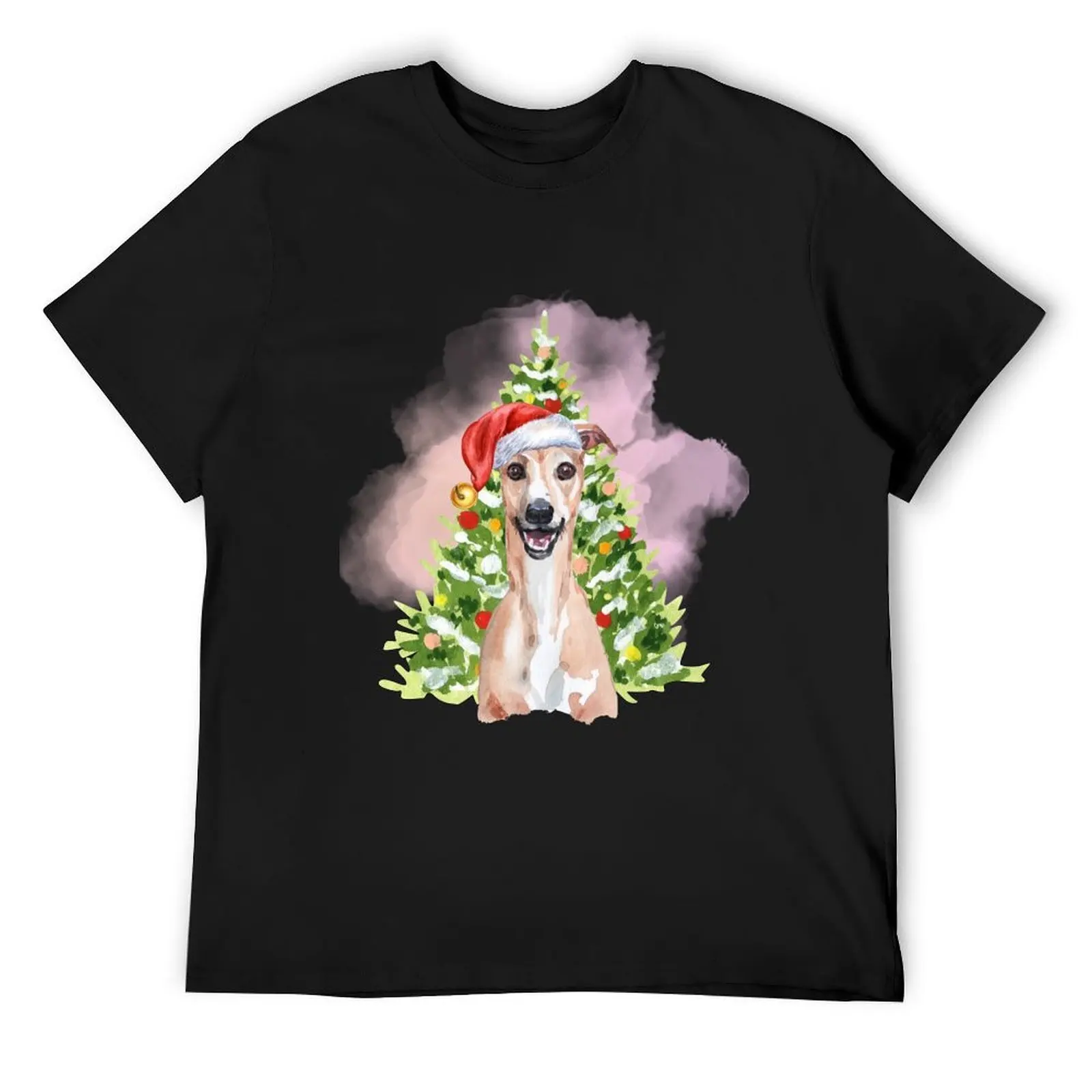 

Whippet Christmas : Whippet With Christmas Tree T-Shirt funny costumes baggy shirts Clothing fitted t shirts for men