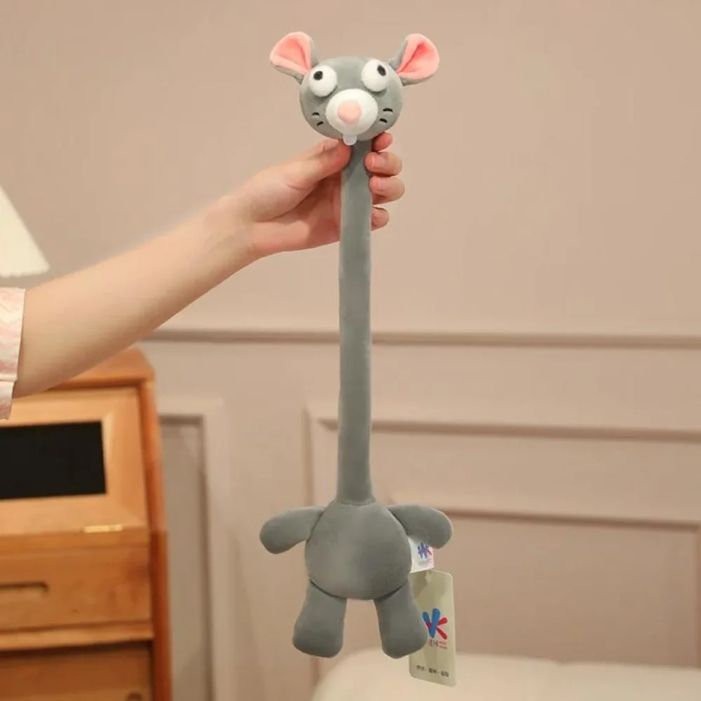 

Funny Design Long Neck Giraffe Plush Keychain Cute Style White Color Duck Bag Pendant Creative Gift Sloth Mouse Plush Pendant
