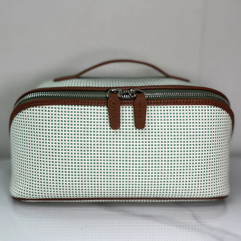 tissu-mesh-splicing-premiere-couche-sacs-de-maquillage-en-peau-de-vache-pour-femmes-sac-a-main-de-luxe-designer-mode-toilette-voyage-stockage-cosmetique-livraison-gratuite-arrivee-rapide