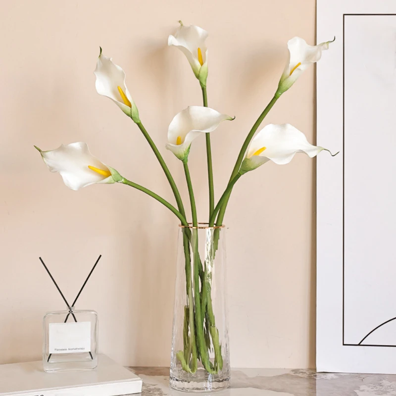 1PC, Long Branch EVA Horseshoe Lotus Artificial Flower Simulation, Wedding Decoration, Bouquet, Home Photography Props Decor