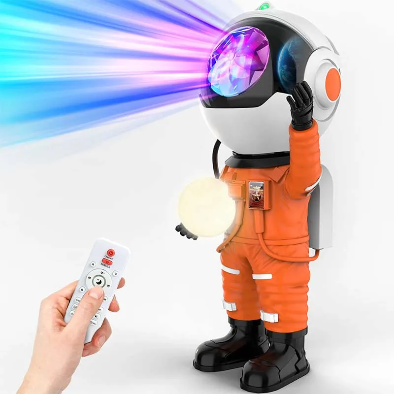 

Children's Birthday Festival Party Lighting Projection Light Color Changing Night Light Remote Control Astronaut Star Projector