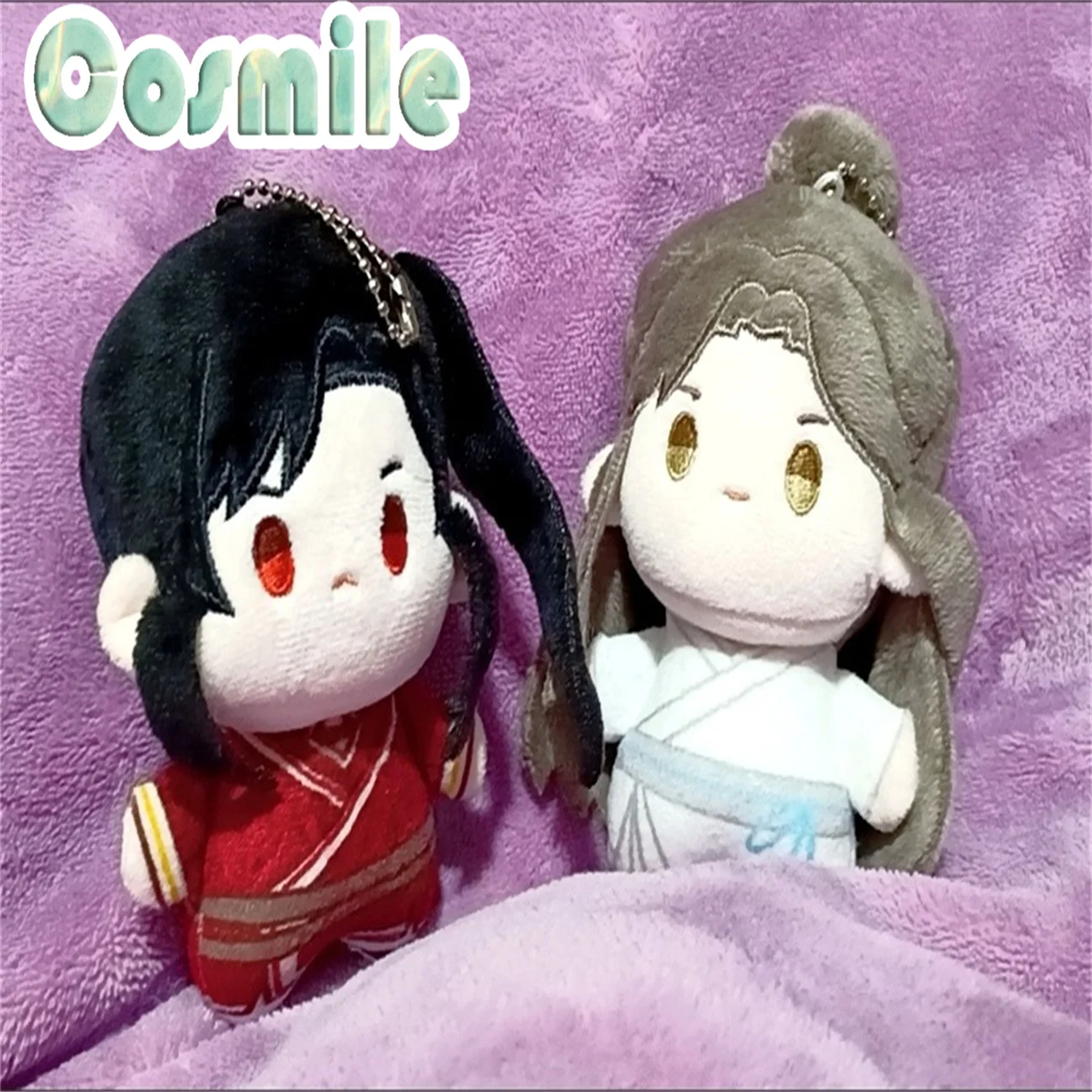 Chaveiro de brinquedo recheado de pelúcia, Anime de quadrinhos, Tian Guan Ci Fu TGCF, oficial, original Hua Cheng Xie Lian, 10cm