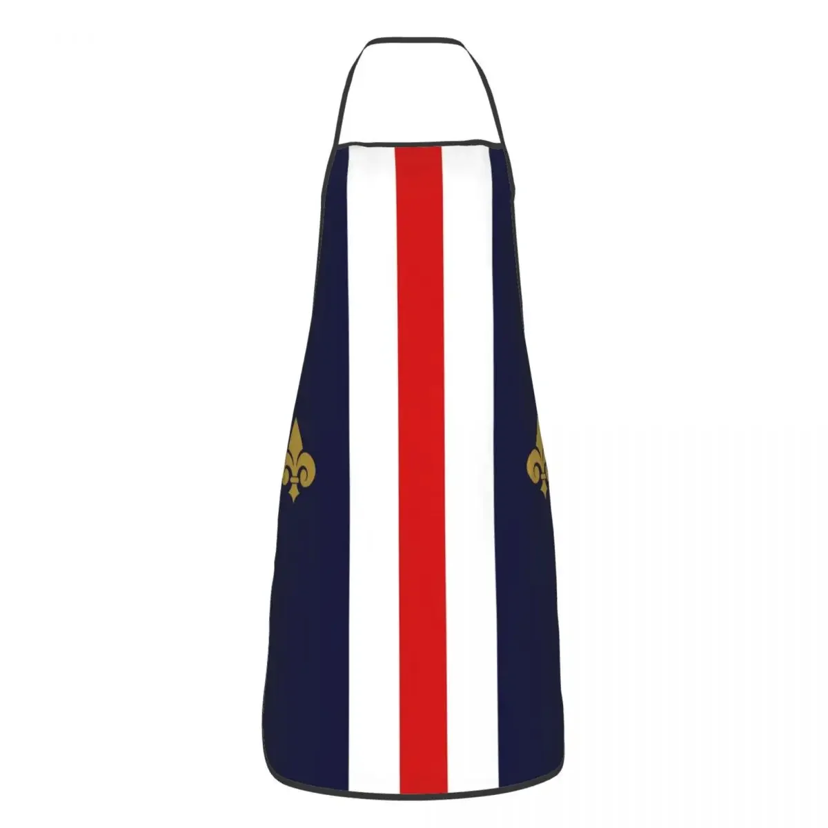 Unisex Fleur De Lis France French Flag Kitchen Chef Cooking Baking Apron Women Men Fleur De Lys Lily Flower Tablier Cuisine