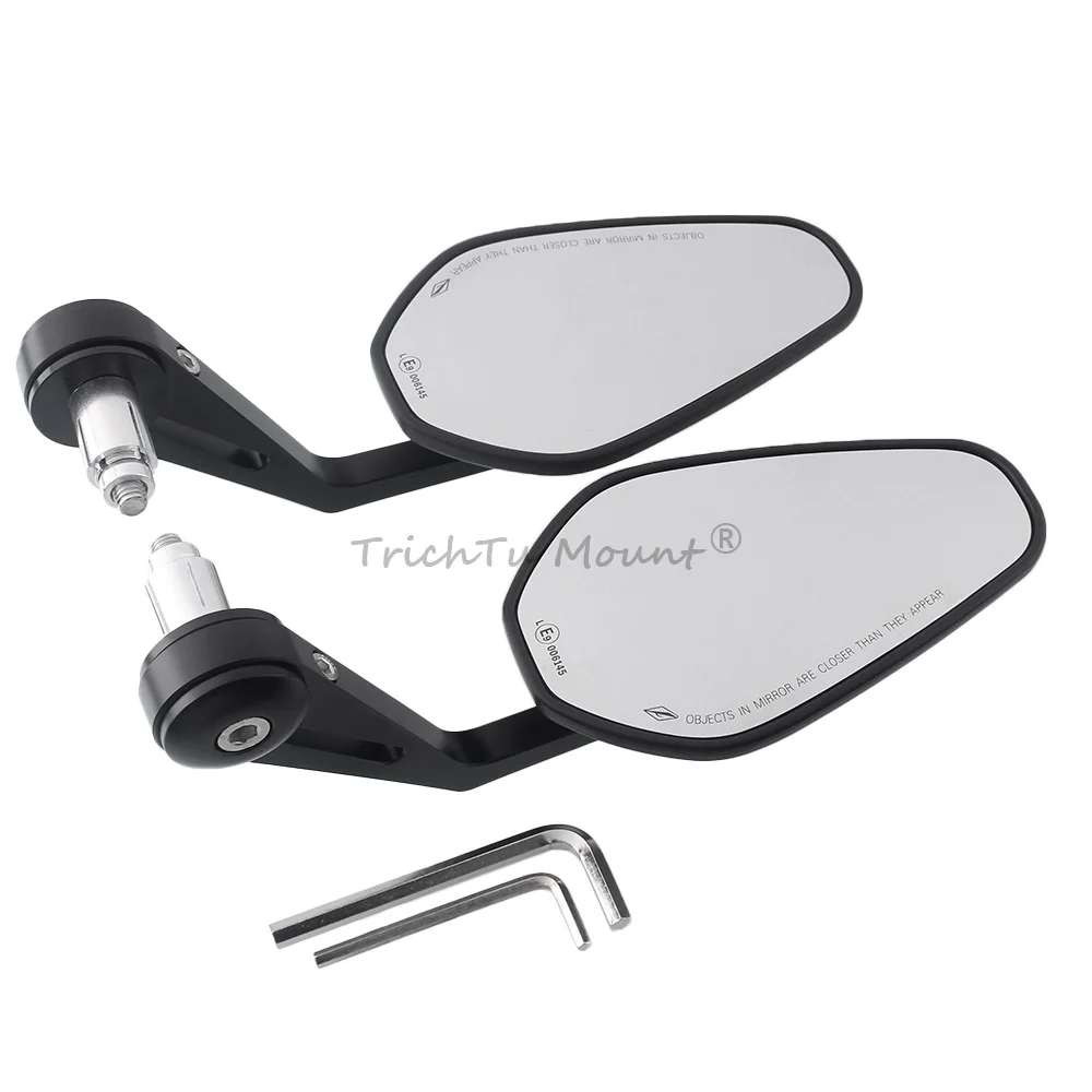 Motorcycle Aaccessories Handlebar Rearview Mirror 6-Sided Shape 1 Pair Fit For Yamaha Dirt bike XT660 / WR250 / WR125 / XT125