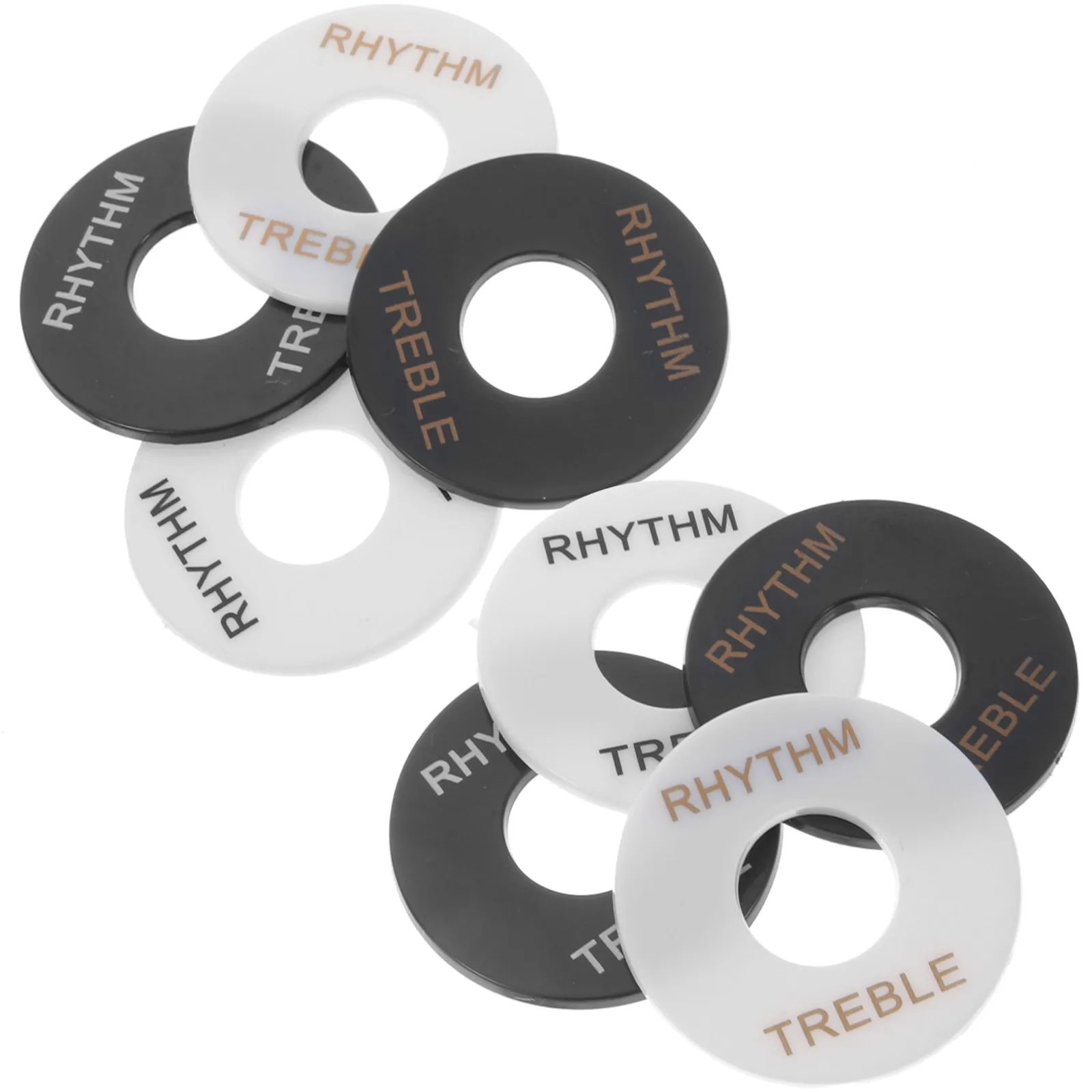 

8Pcs Plastic Guitar Toggle Washers Electric Guitar Accessories Rhythm Treble Washer Rings Replacement Parts for Style