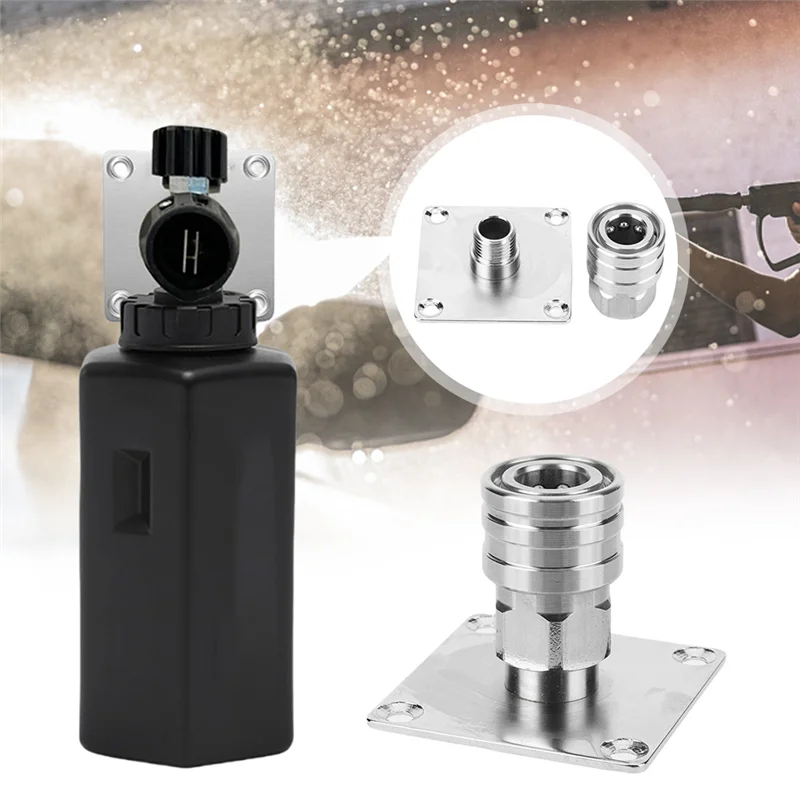 

ABMH-Foam Cannon Holder Pressure Washer Holder Pressure Washer Accessories 1/4" Quick Connect Automatic Foam Cannon Mount