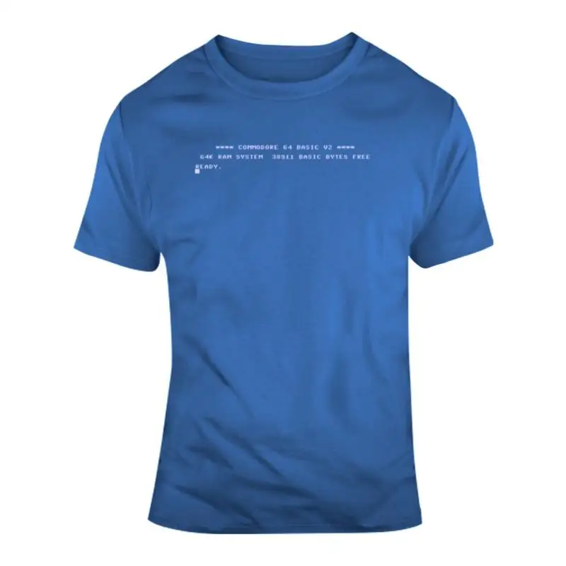 Commodore 64 Start Screen Console Keyboard Ready Computer Programmer T Shirt