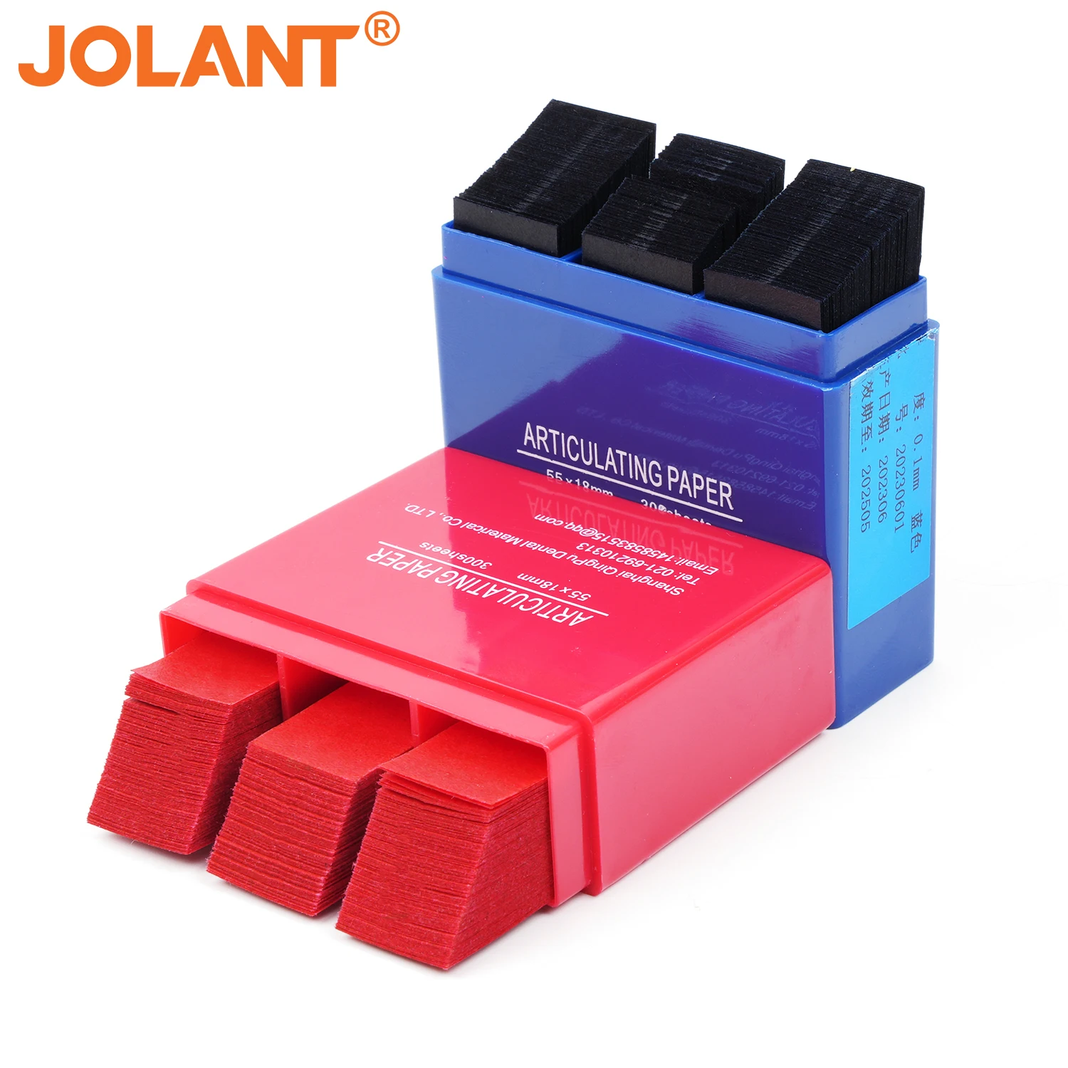 

300 Sheets JOLANT Dental Articulating Paper Strips Blue Red Dentistry Oral Teeth Whitening Material 55*18mm Dental Tools