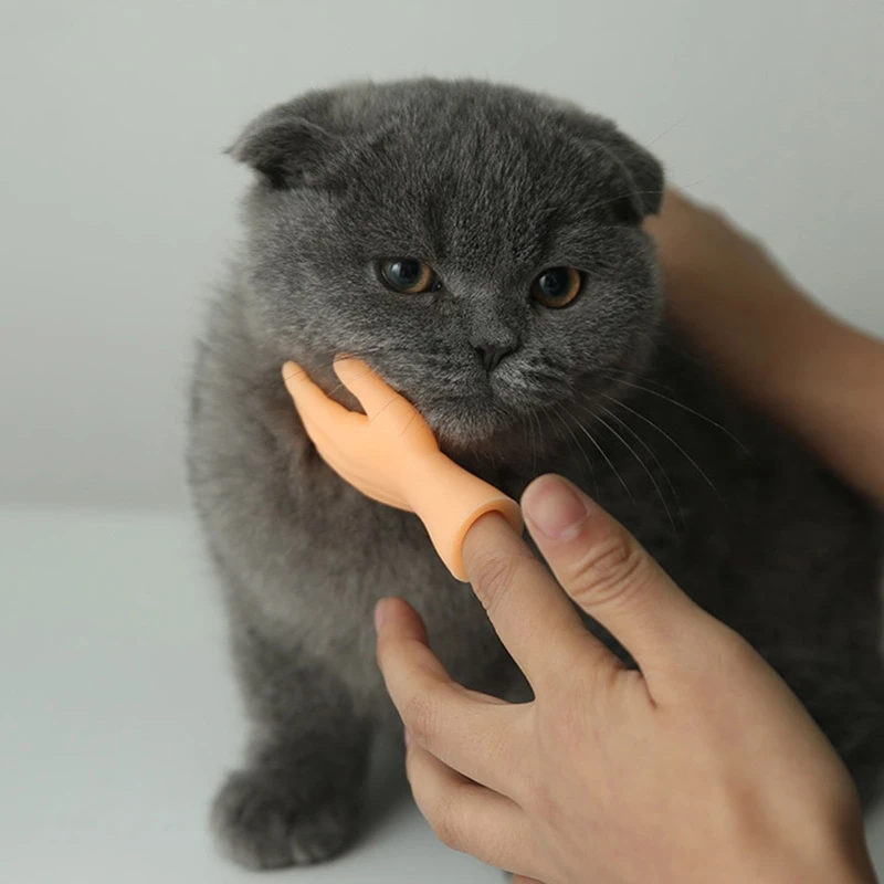 Grappige vingerpop Mini Hand Praktische grap rekwisieten voor katten- en hondenplagen