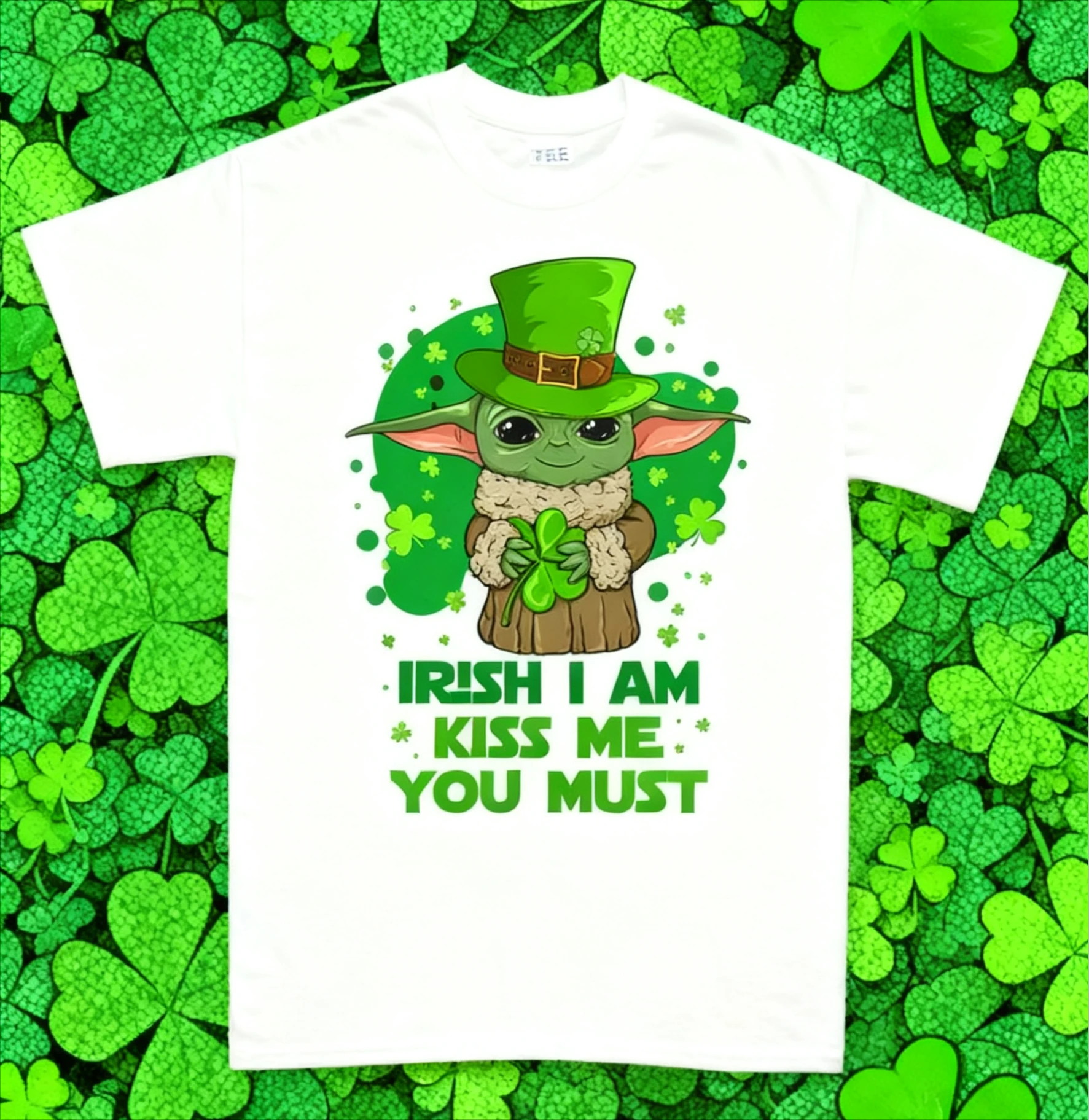 قميص عيد القديس باتريك الأيرلندي أنا تقبيلني يجب أن قميص رجالي الرجال الشارع الاتجاه Y2k Harajuku نمط للجنسين ملابس علوية غير رسمية على الموضة