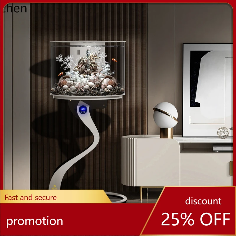 

HXL ecological floor living room small goldfish tank creative lazy landscaping home decor