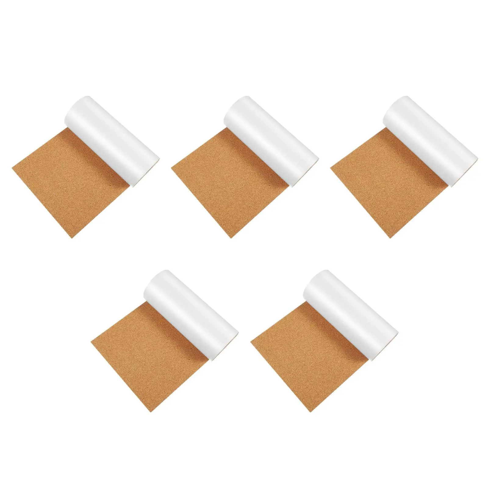 

5pcs 5 Count Cute Cork Board Bulletin Self Adhesive Wall Decoration with Backing Drawer Liner Notice Diy Crafts