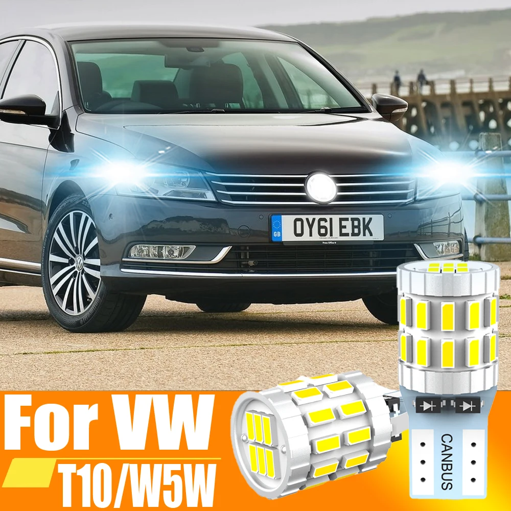 2x LED Clearance Light Parking Bulb Lamp W5W T10 194 Canbus For VW T4 T5 Passat B6 B5 B7 CC B8 Golf 7 4 6 Mk7 5 Gti Mk5 Mk2 Mk3