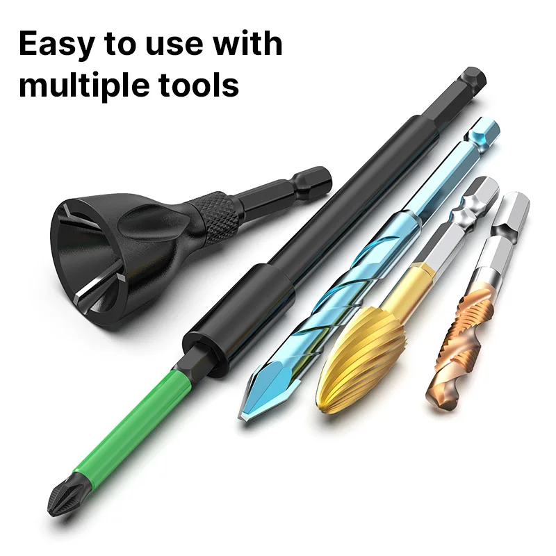 Extendable Rods for Impact Wrench Drill 6.35MM Drive Socket Adapter Long Extension Bar for Electric Tools Power Tool Accessories