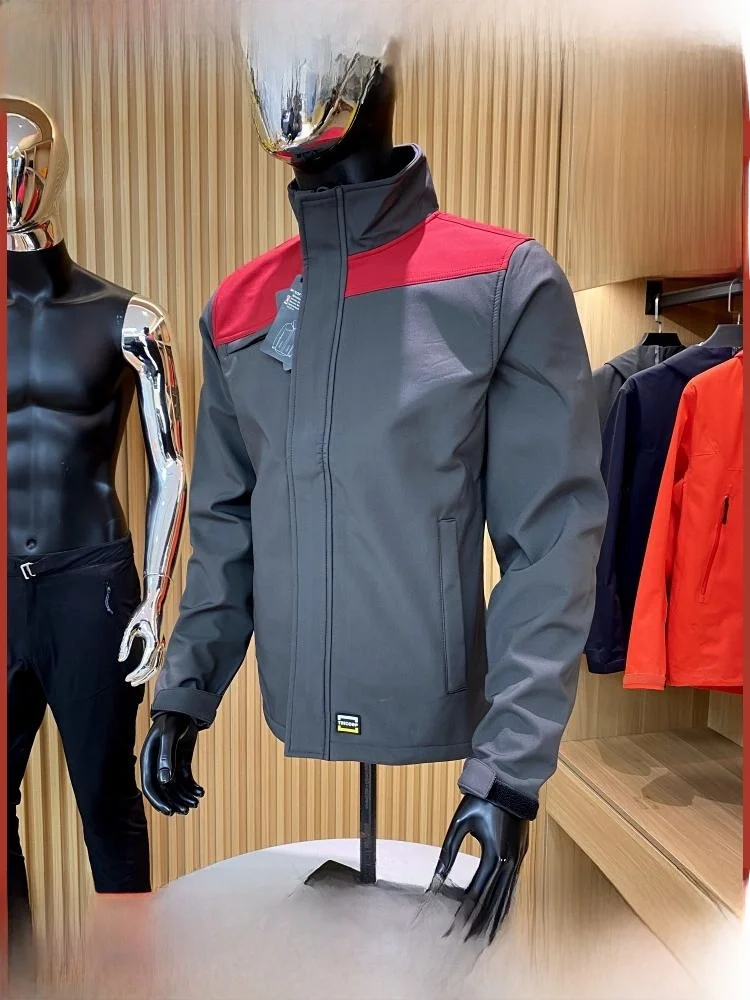 

Мужская уличная софтшелл Fce на подкладке, ветрозащитная, водостойкая, Jaet, осень-зима, молодежная модная подставка, подходит для застежки-молнии...