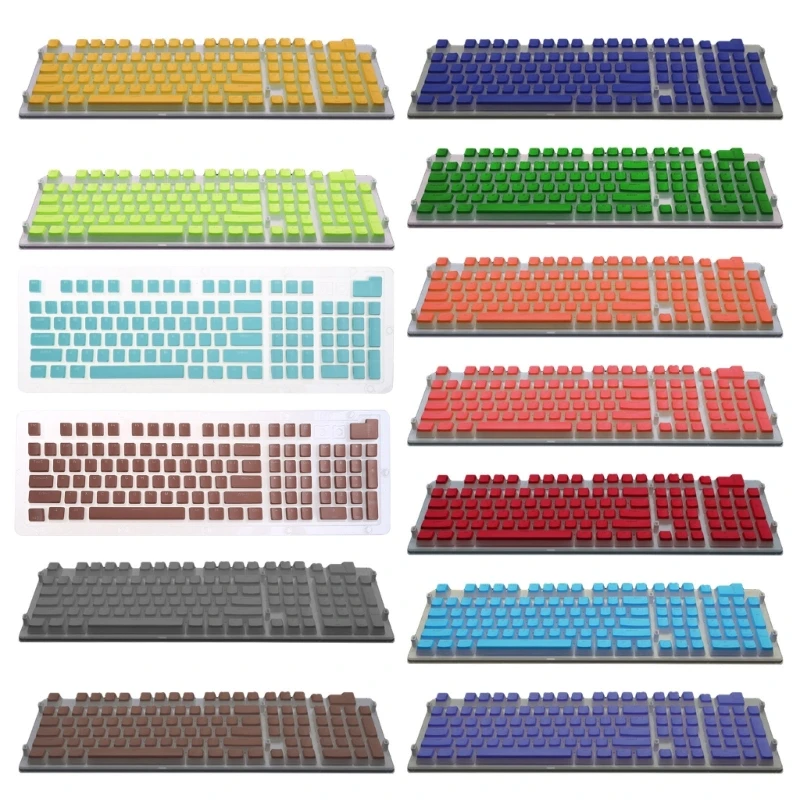 PBT Keycaps OEM 108-Key Keycap RGB Two-Color Translucent for Key for GH60 GK61 SK61 64 87 104 108 Keyboard