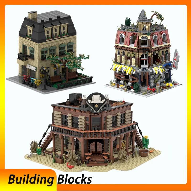 

Spot MOC-133707 156141 шт., сборка мелких частиц, строительные блоки, модель дома, подарочный набор
