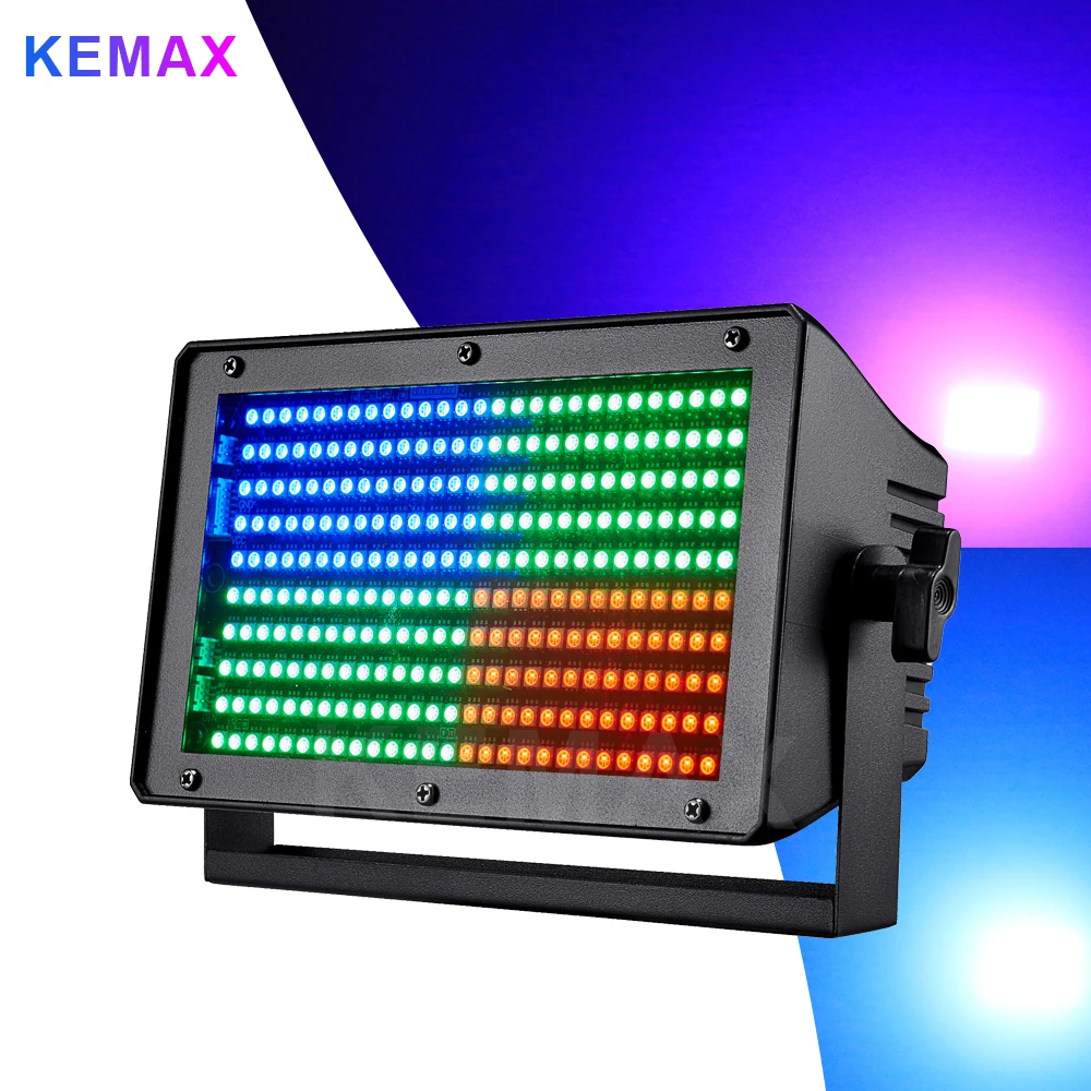 280LED RGB Strobe Light DMX512 Control 45W Mini Strobe Flash Light DJ Wall Washer Disco Effect Stage Lights For Party Home Club