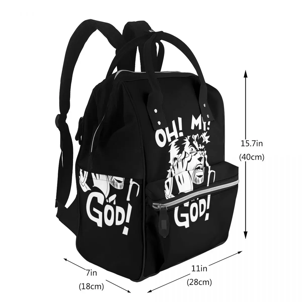 Joseph Joestar Oh My God Jojo Bizarre Adventure Student Backpack School Bag Hiking Travel Daypack for Men Women Bookbag