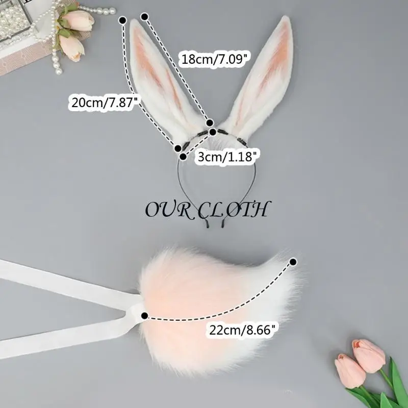 Truyện Tranh-Show Hairhoop Thỏ-Tai Băng Đô Quấn Tóc Sang Trọng Đầu Trang Phục Phong Cách Gothic Mũ Đội Đầu Cô Gái Nữ Cosplay Mũ