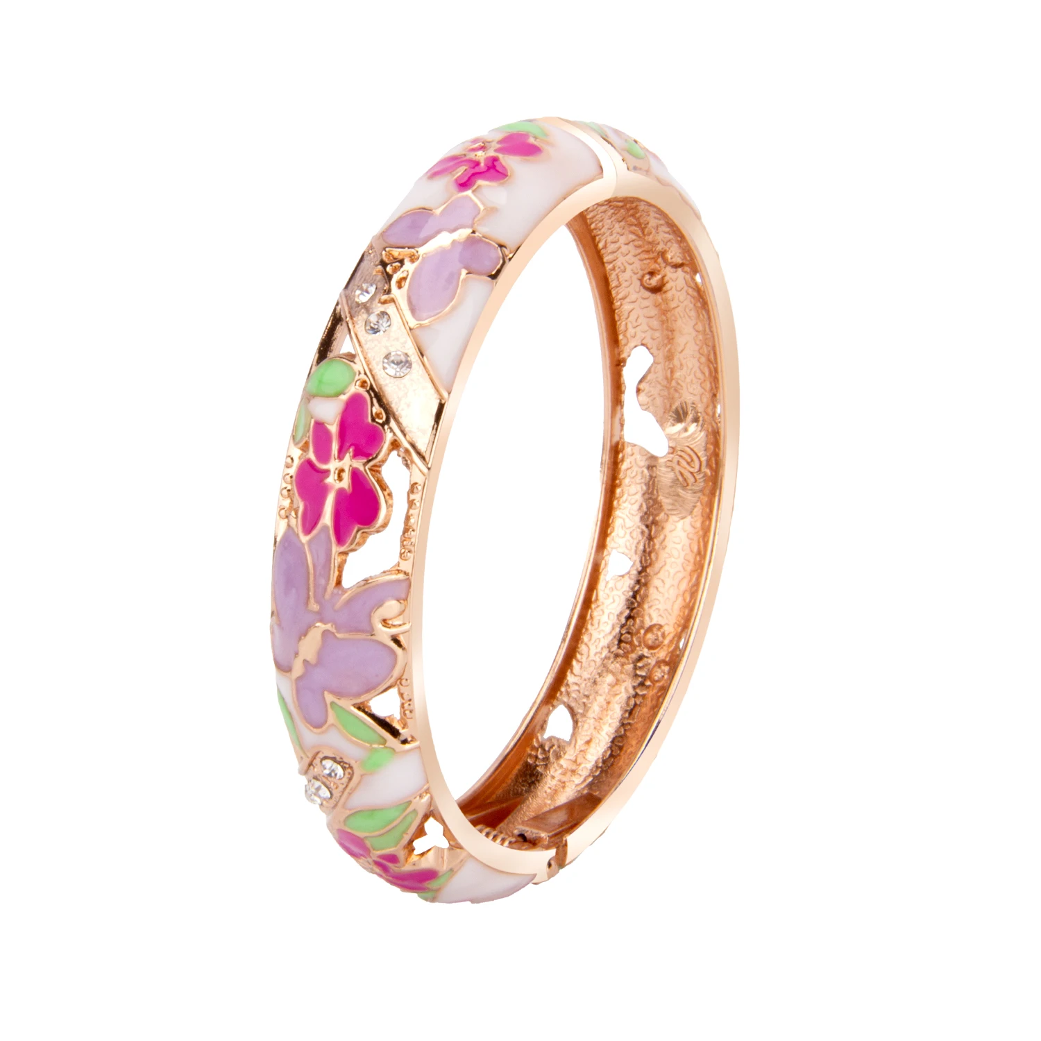 Enamel Bracelets For Women Bangle On Hand Floral Cloisonne Butterfly India African Jewelry Women\'s Hand Bracelets Designer Gifts