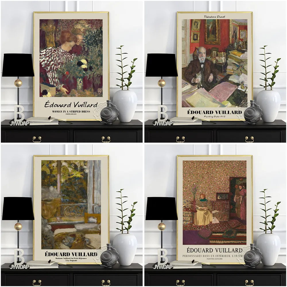 Edouard Vuillard Museum Exhibition Art Prints Poster L’aiguillee The Thread Canvas Painting Wall Art Pictures Home Decor