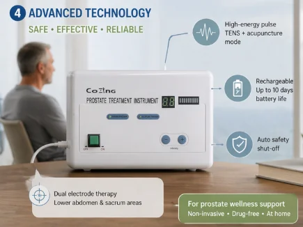 Prostate Physical Therapy Machine Chronic Non-bacterial Prostatitis No Side Effects Home Physiotherapy Device