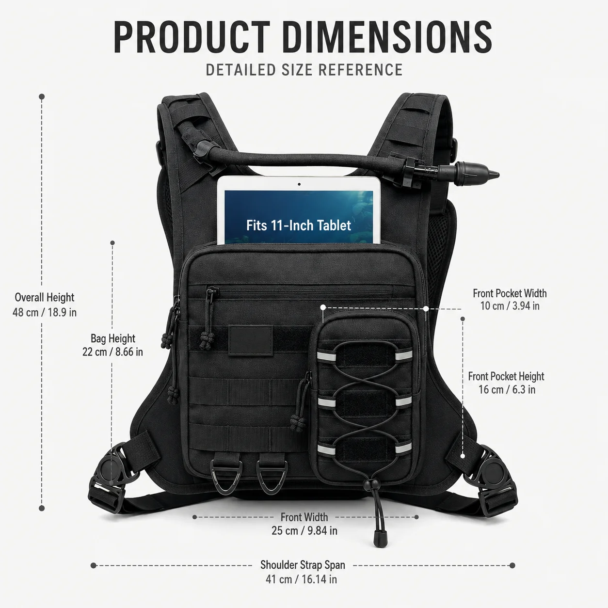 Tactical Chest Bag Outdoor Hik - Cycling Gear Backpack review and price