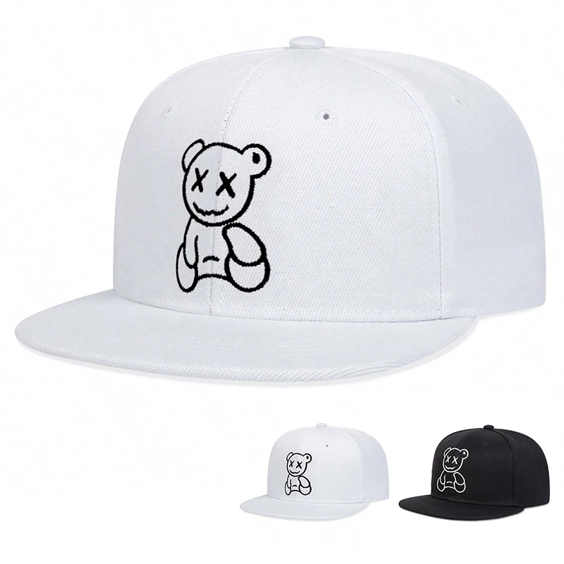 Cappelli hip-hop unisex XX Little Bear ricamati Cappelli da baseball snapback casual regolabili primavera autunno Cappello per protezione solare da esterno