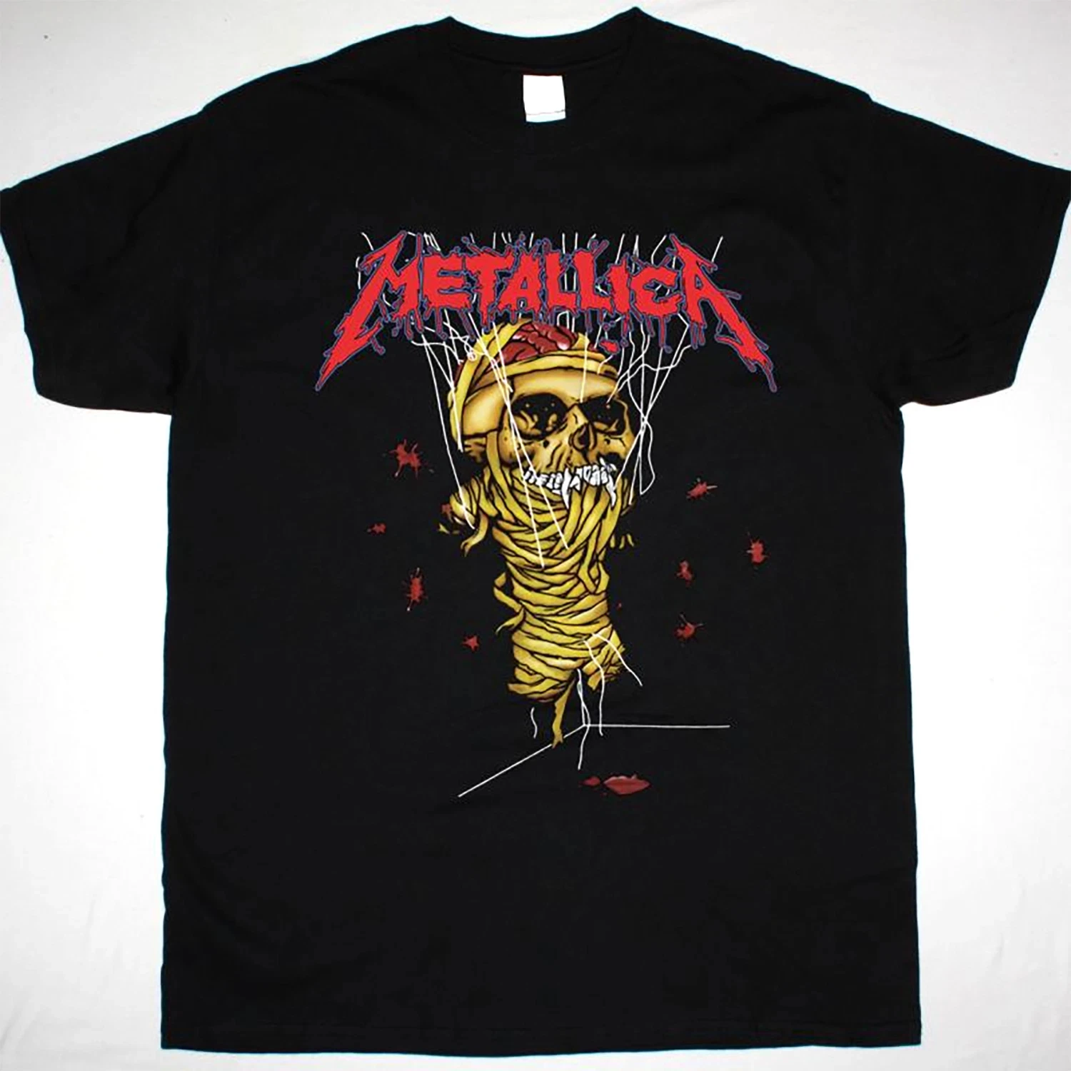 Camiseta con estampado de moda Harajuku para hombre, ropa para mujer, METALLICA One Puppet Hip Hop High Street, informal, Unisex, para verano