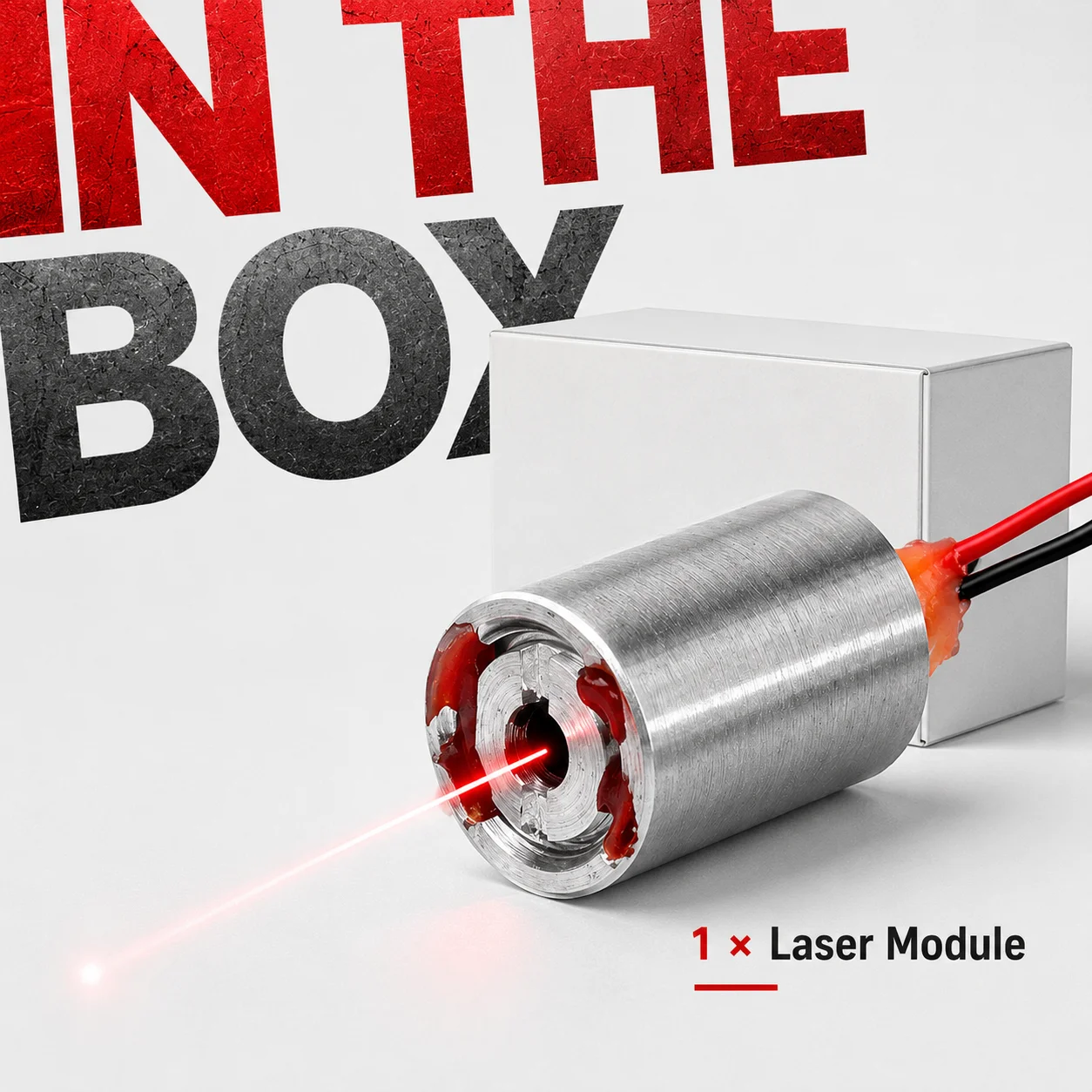 ZhonNa 660nm 100mW Red Single Point Laser Module Dot Light 2.1-2.2V Optical Instrument Laser Level Accessories for Tools Optics