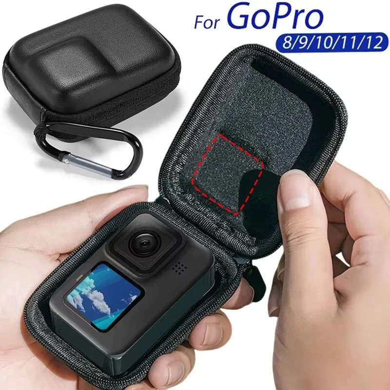 For Insta360 Ace Pro GoPro 12 11 10 9 8 DJI Osmo Action 4 3 Portable Carrying Bag Mini Storage Bag Waterproof Protective Case