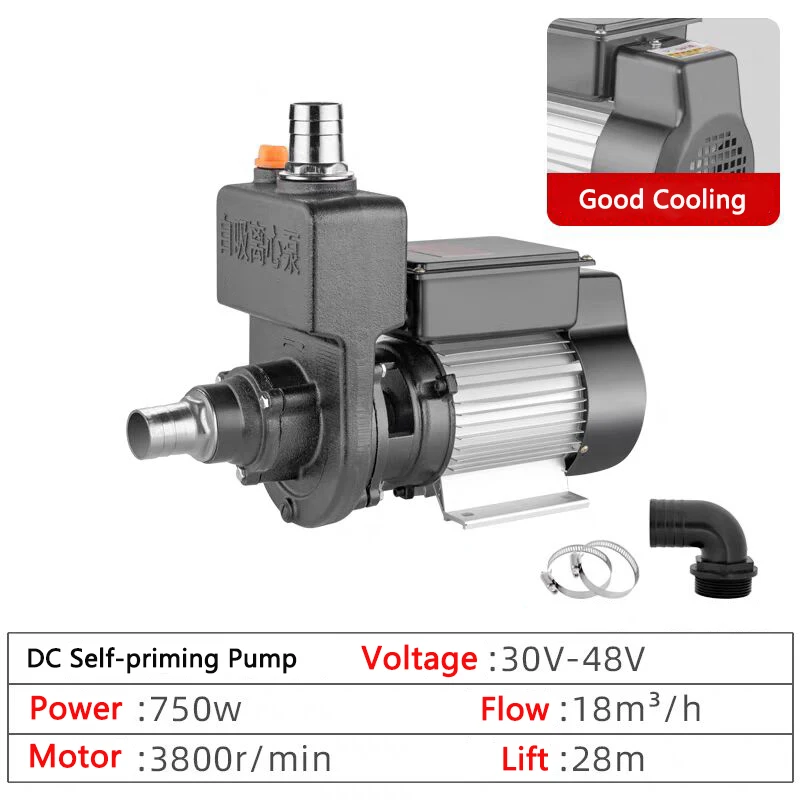 

DC Brushless Self-priming Centrifugal Pump High Lifting Water Pump 30V-48V Battery Electric Pump Solar Water pump