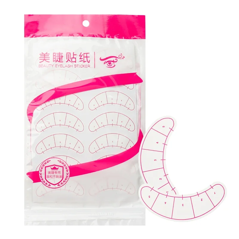 70/140ペア ラッシュマッピングステッカー 目の下の位置決め まつげエクステ メイクアップツール エクステンション練習用アイパッド ペーパー0