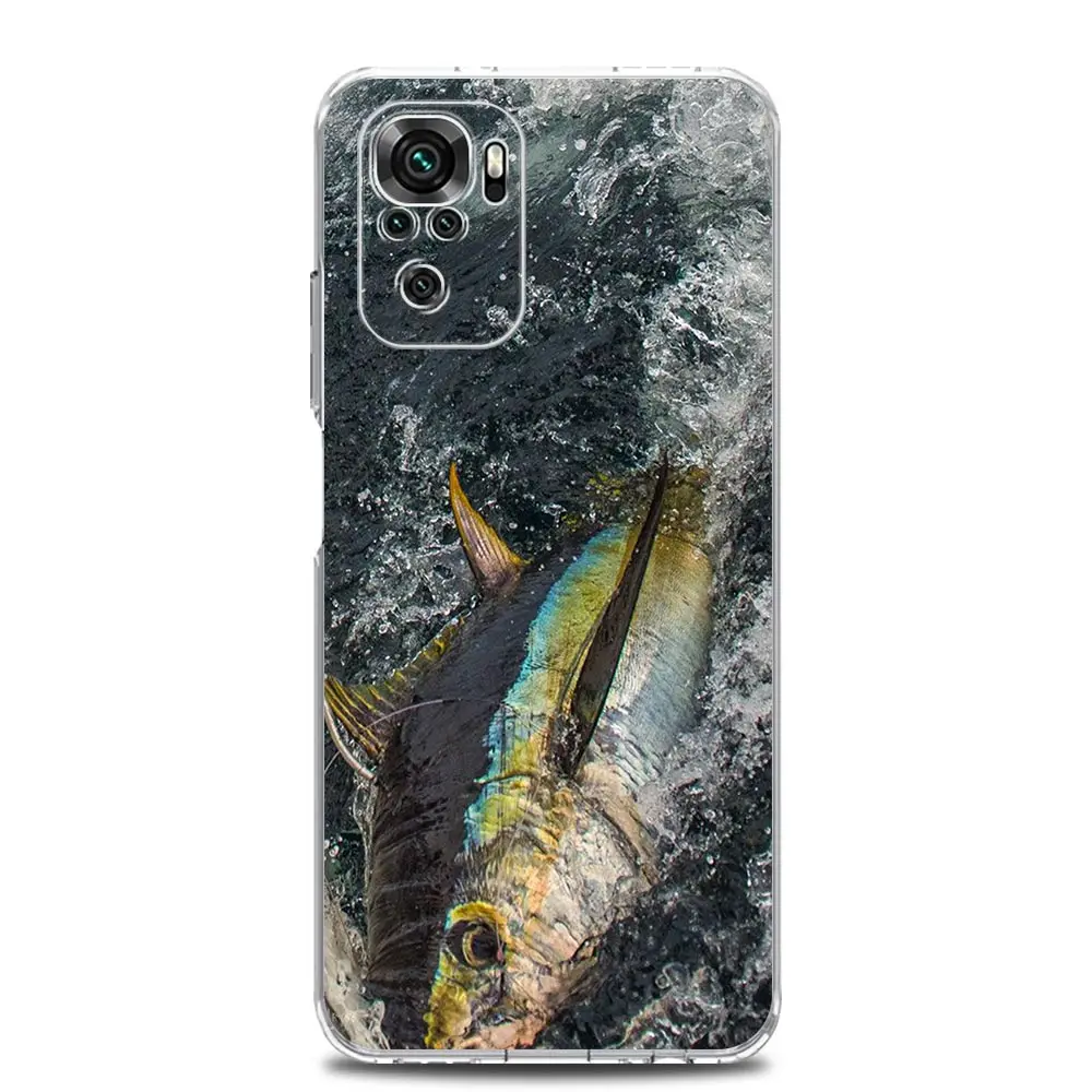 Phone Case For Xiaomi Redmi Note 14 13 12 5G 9 8 10 11 Pro Plus 4G 9T 13C 12C 10C 9C 9A Clear Soft Cover Bluefin Tuna