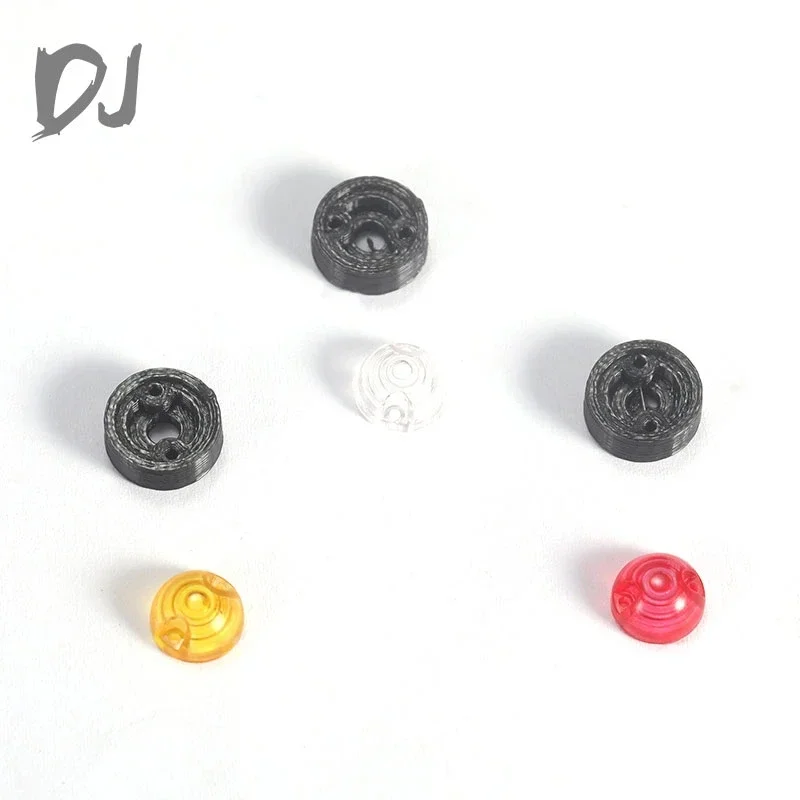 DJ 1/10 Rc سيارة مصباح مستدير أكواب عاكس الضوء الضوء الخلفي غطاء خفيف العالمي لتقوم بها بنفسك تعديل أضواء الزاحف ترقية السيارات الملحقات