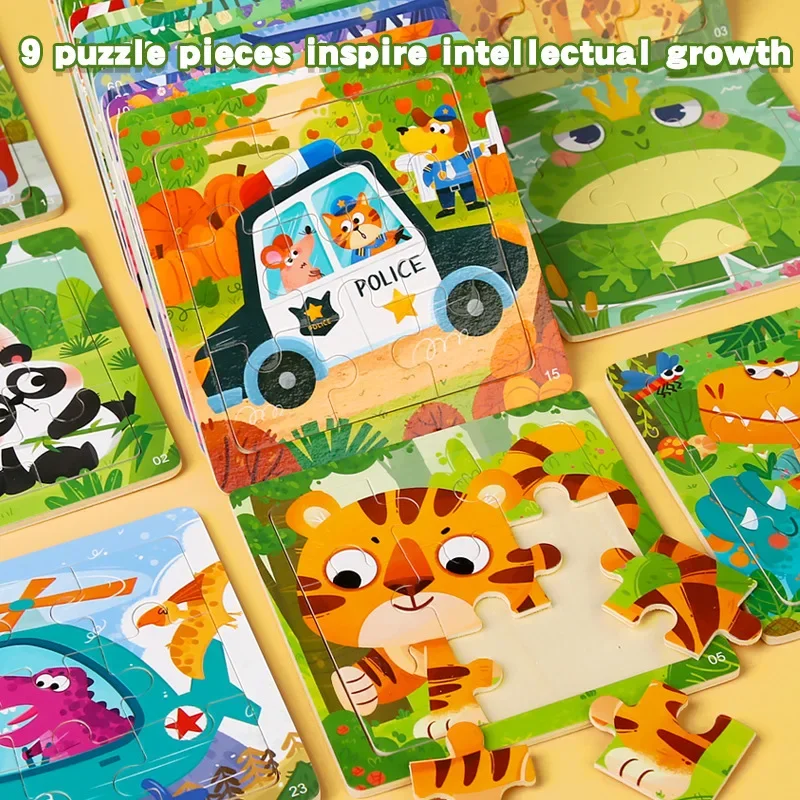 

Children's Wooden Jigsaw Puzzle Practice Logical Thinking Games Puzzle Early Education Fun Hands-on Jigsaw Puzzle Toys