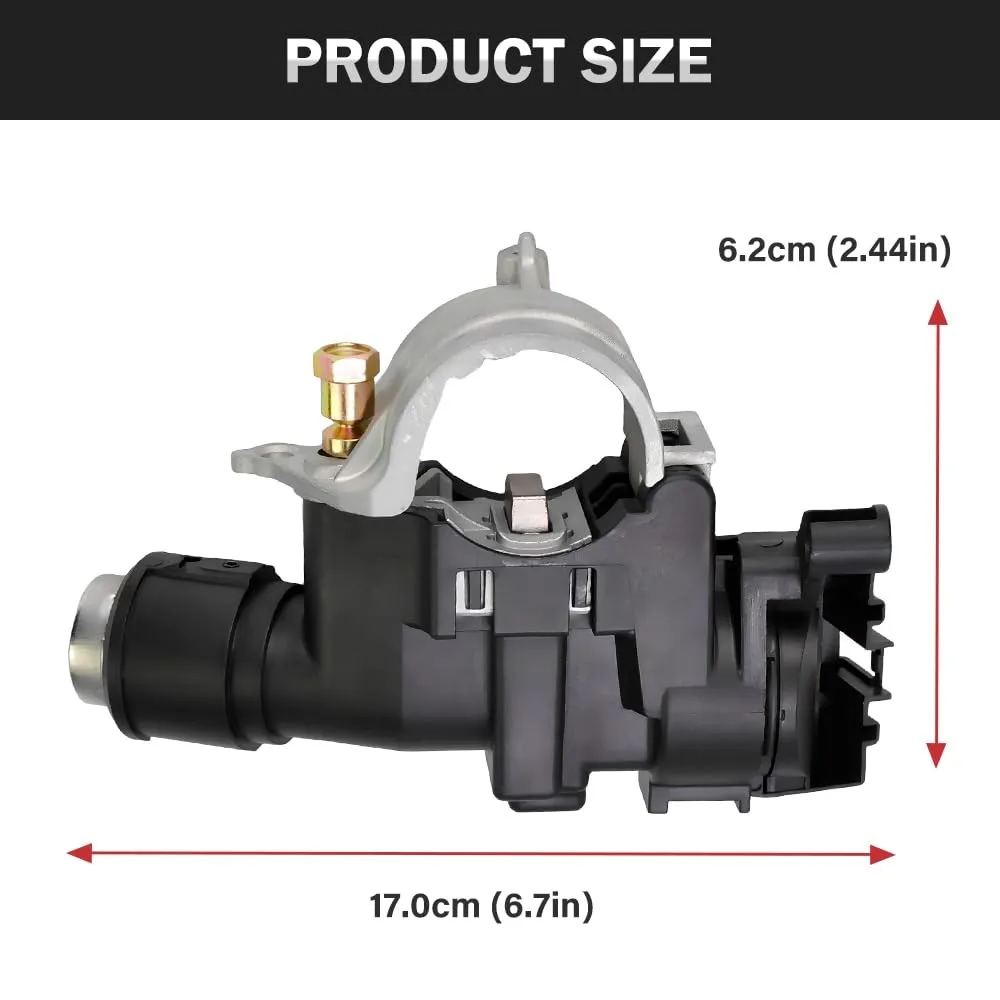 9L8Z3511A ZZDB66160 9L8Z3511B Ignition Lock Cylinder Assembly with Chip Keys For 2008-2010 Mercury Mariner 2.3L 4-Cylinder 3.0L V6