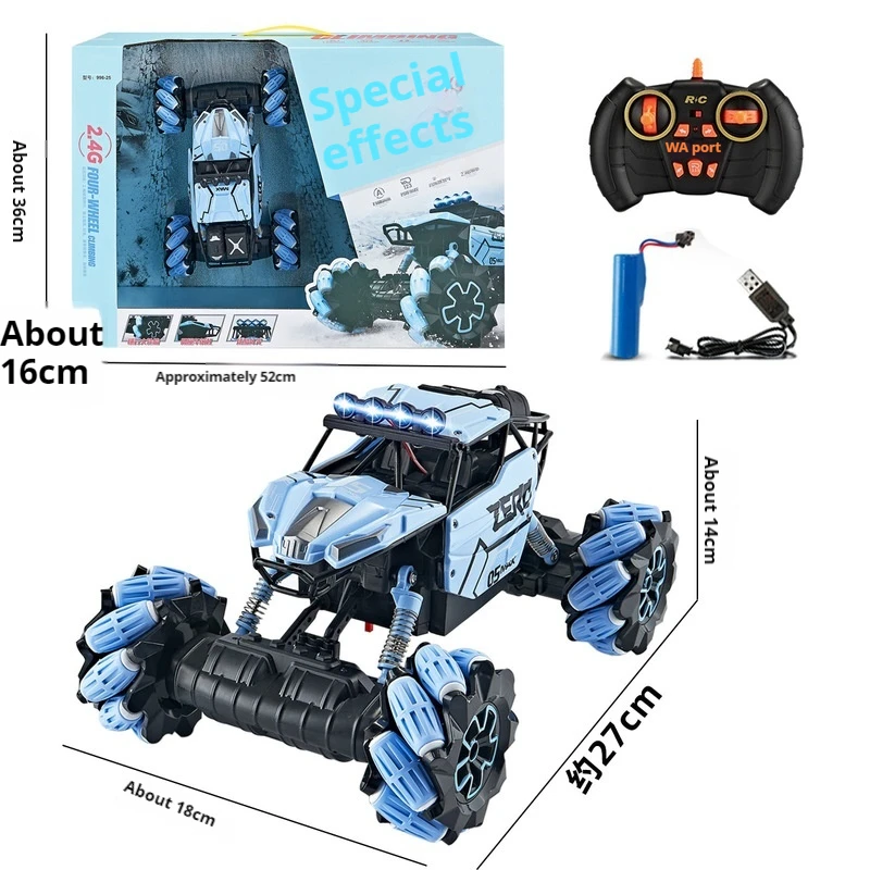 2.4g Remote Control Transverse Climbing Car One-Click Demonstration Side Stunt Off-Road Vehicle Toy Car Gift For Boys And Girls