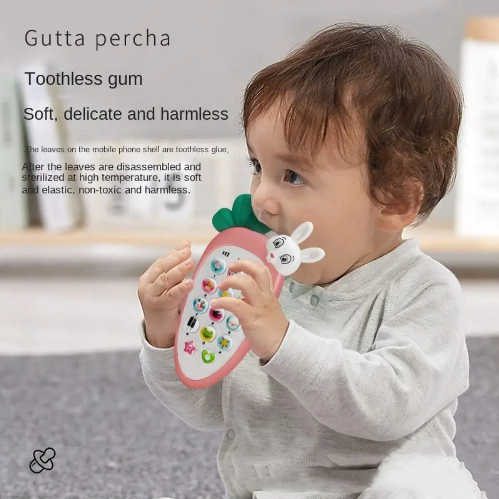 

Simulation Phone Electronic Baby Cell Phone Toy Electronic Silicone Phones Musical Toys Safe Music Control Music Sleeping Toy