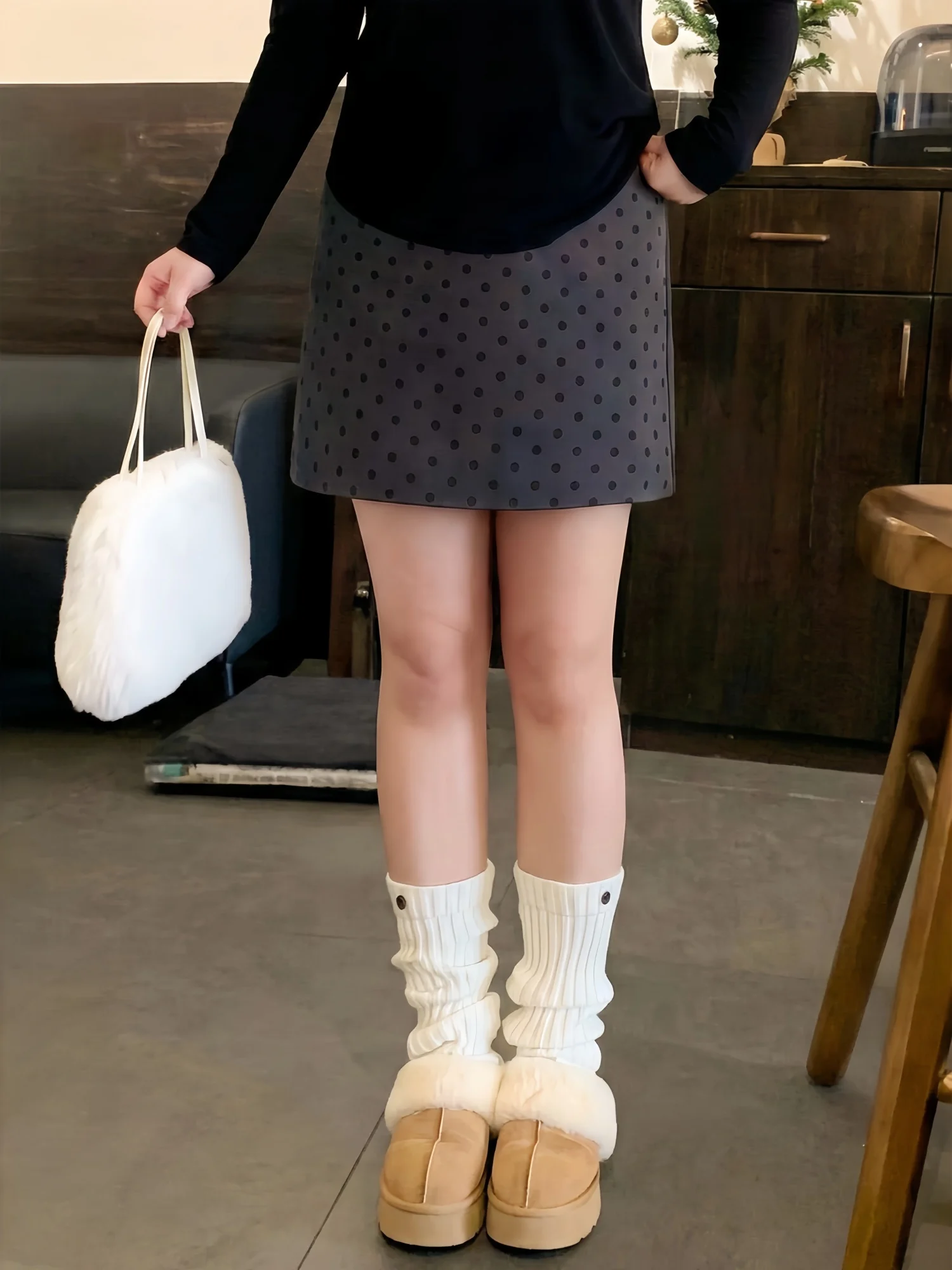 

Юбка-карандаш с высокой талией больших размеров для женщин, осенне-зимняя, модная, универсальная, с эффектом скрытия бедер, А-силуэт...