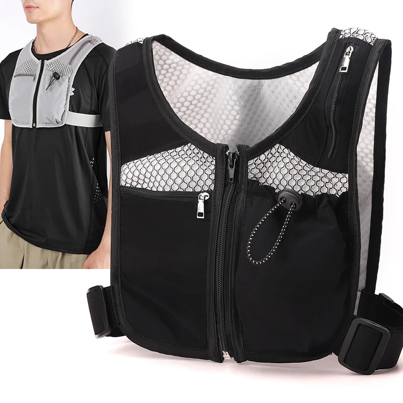 

Мужская спортивная нагрудная сумка, сверхлегкий дышащий рюкзак, уличный пеший туризм, велоспорт, бег, скалолазание, тренировка, езда, мотоциклетный жилет