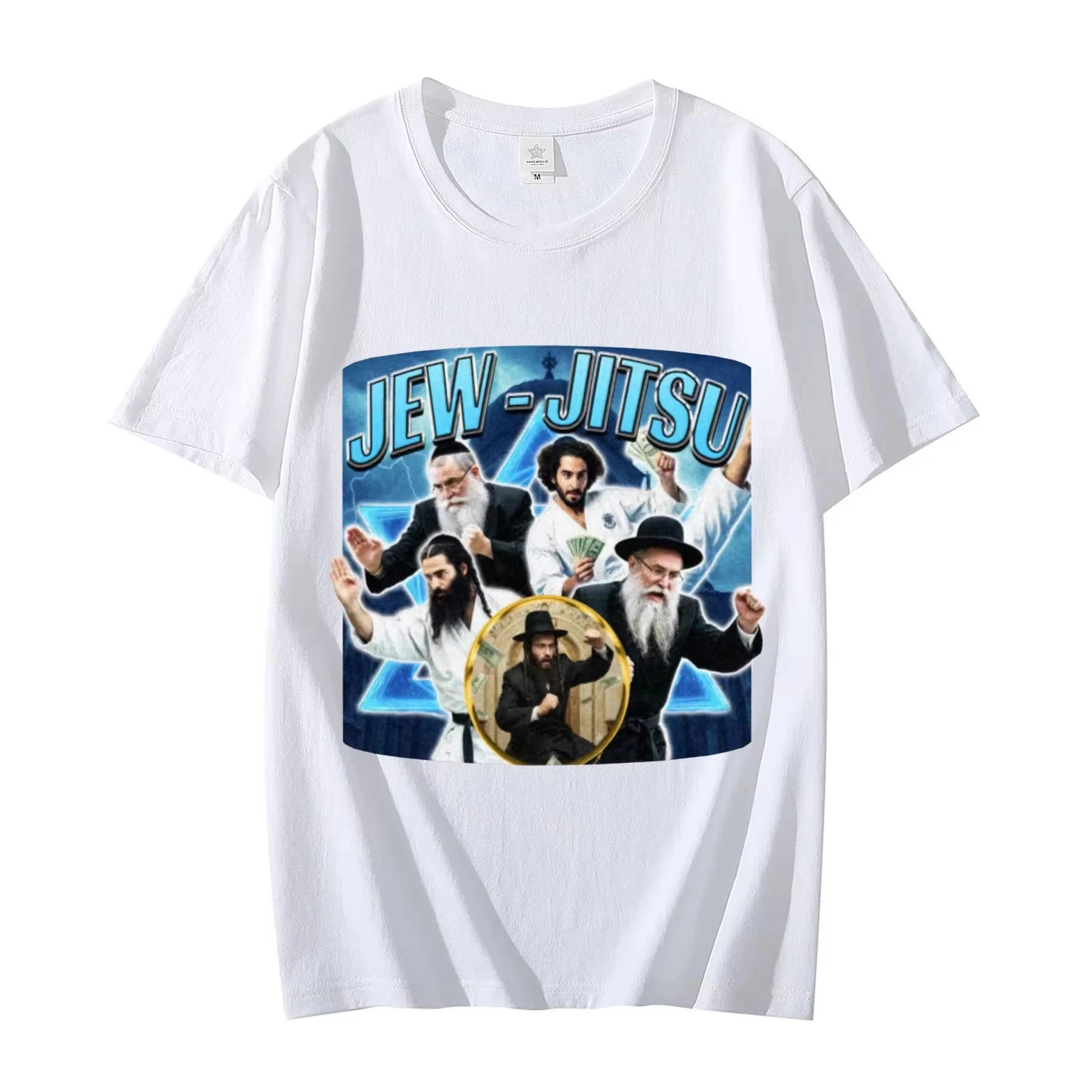 

Funny Jew-Jitsu Jewish Meme Graphic T-Shirt Vintage Y2k Oversized Short Sleeve T Shirt Summer Fashion Casual Cotton Tshirts Tops