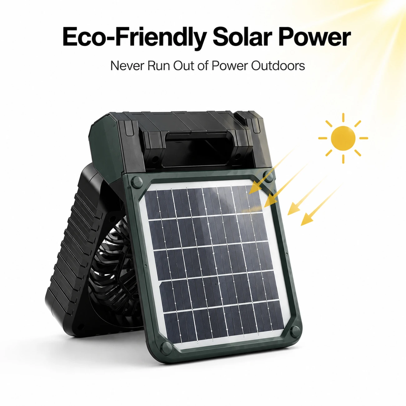 Ventilador de camping solar po - Outdoor Camping Glamping Share reseña y precio